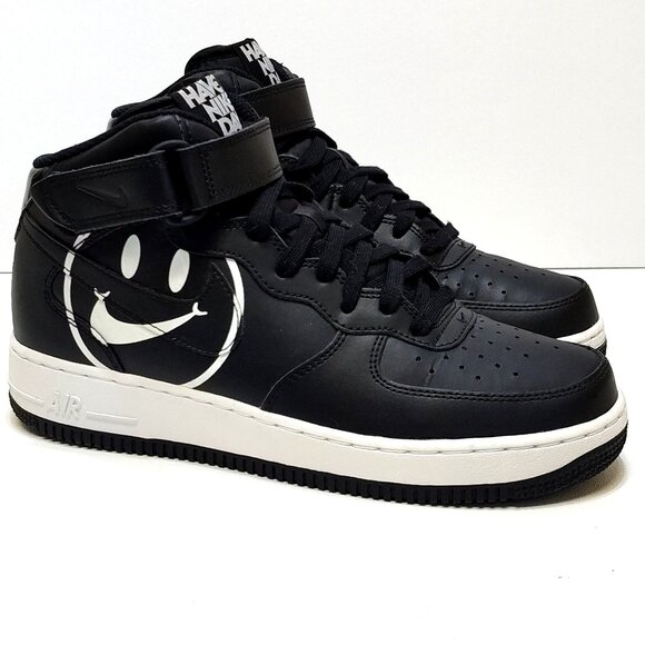 Nike Air Force 1 Mid Have A Nike Day Shoes Leather Uppers Padded Collar Mens 8.5 - Picture 2 of 13